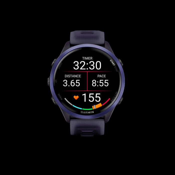 Garmin Forerunner 570 Smartwatch 47mm, Amoled, Indigo Aluminum, Purple/indigo, Gps Fitness Tracker, Running, 11-day Battery