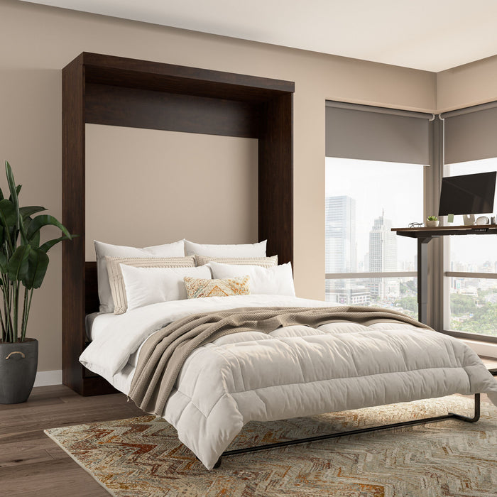 Bestar Pur Queen Murphy Bed - Chocolate
