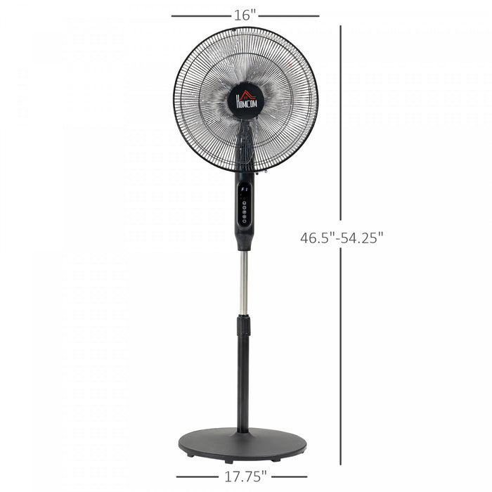 Homcom Pedestal Fan With 3 Modes And 3 Speeds