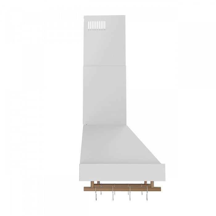 Forno Venezia 36 Inch Wall-Mounted Range Hood, White-FRHWM5503-36WHT