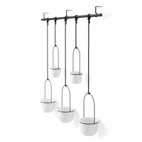 Umbra White Triflora Hanging Planter - Set of 6