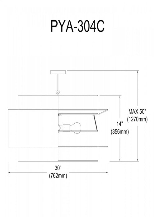 Dainolite Priya 4 Light Chandelier Large Matte Black Black/White Shade Lamp