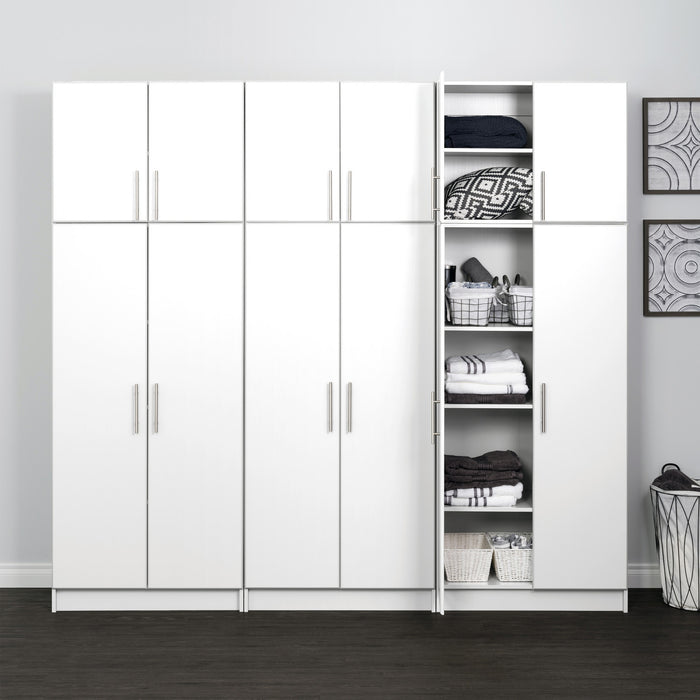 Elite 96-inch 6-piece Garage Storage Cabinet Set D - White