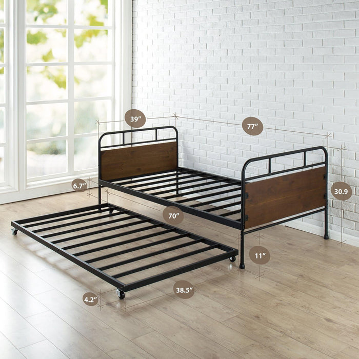 Eli Twin Day Bed Set with Trundle
