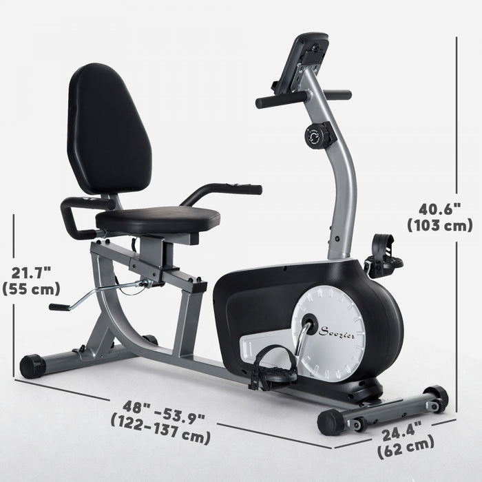 Soozier Exercise Bike, Stationary Bike with 8-Level Magnetic Resistance