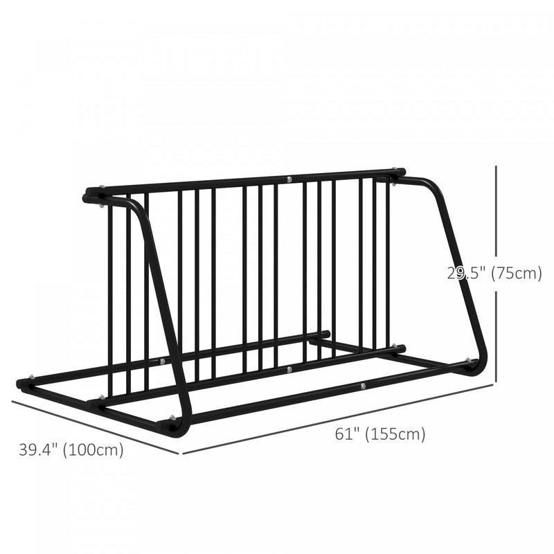 Durhand Double-sided Bike Rack Stand With 6-bike Capacity - The Brick