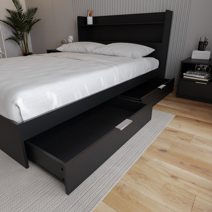 Hunter 2-Drawer Storage Bed Queen Bed