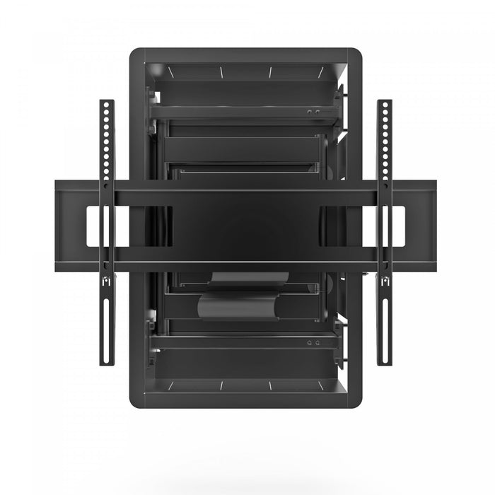 Kanto R500 Low Profile Recessed In-Wall Full Motion TV Mount for 46\" - 80\" TVs, Black