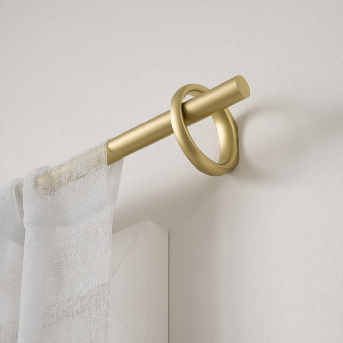 Umbra Ringlet Gold Expandable 1\" Curtain Rod - 42\"-120\" 