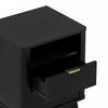 Orlen Mid-Century Modern 2-Drawer Multi-Purpose Nightstand & End Table in Black | Table de chevet et bout de canape polyvalent Orlen mi-siecle moderne a 2 tiroirs, noir