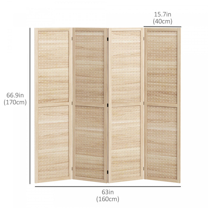 Homcom Wood Privacy Screens, Room Divider And Privacy Screens