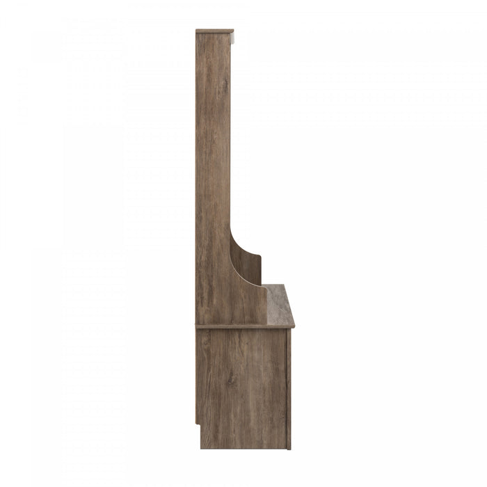 Hall Tree with Shoe Storage - Drifted Grey