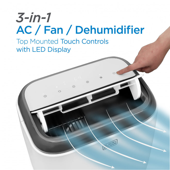 Black+Decker 10,000 BTU Portable Air Conditioner - BPP06WTB