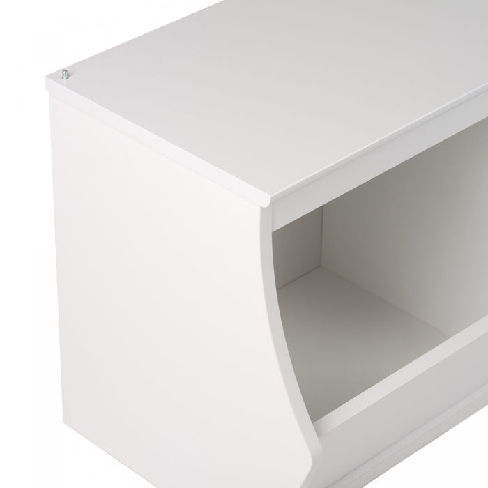Monterey Stackable 3-Bin Storage Cubbie - White
