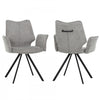 Bram Upholstered Modern Dining Armchair (Set of 2) | Fauteuil de salle a manger moderne Bram rembourre (ens. de 2)