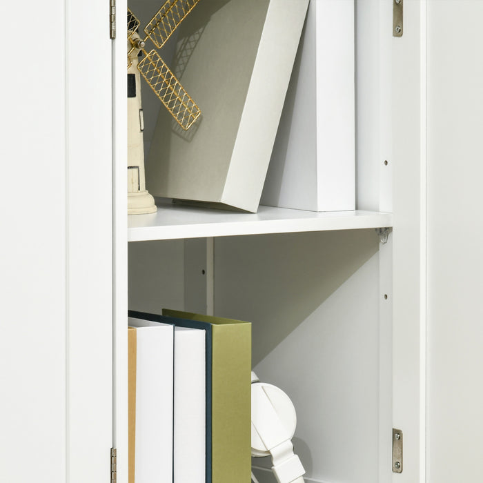 HOMCOM Coffee Bar Cabine, Kitchen Cabinet with Drawers, White