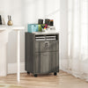 HOMCOM Vertical Filing Cabinet with Lockable Drawer, File Cabinet, Grey