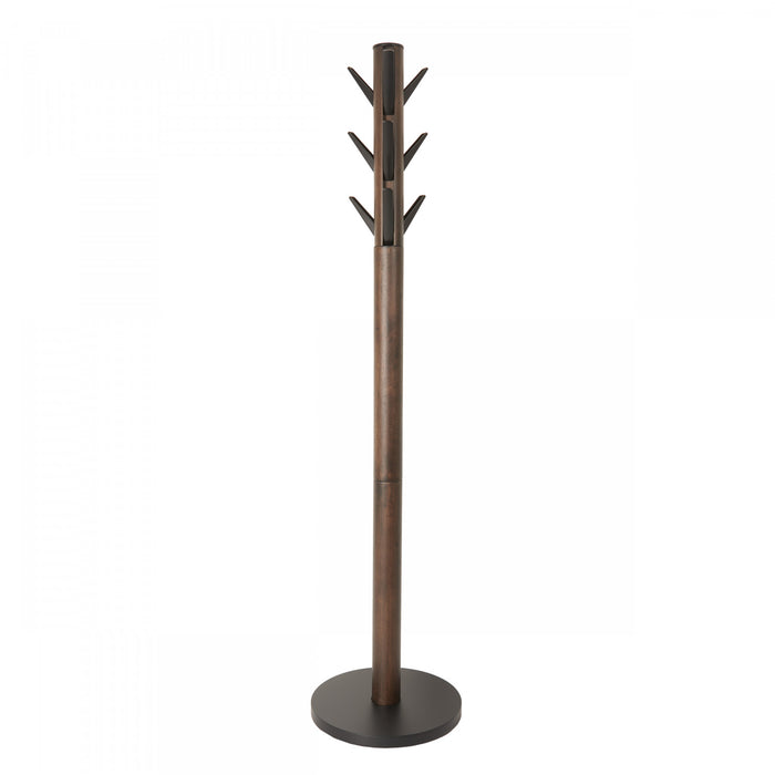 Umbra Modern Wood Flapper Coat Rack - Black and Walnut