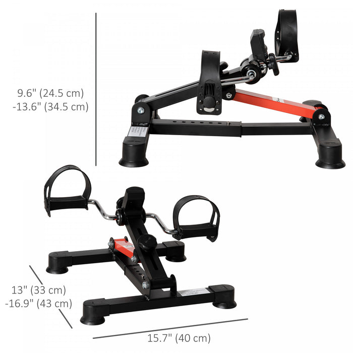 Soozier Mini Exercise Bike, Pedal Exerciser With Lcd Display