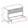 Granville Modern 2-Piece Dresser Set in Charcoal Gray | Ensemble de commode 2 pieces Granville Modern en gris charbon