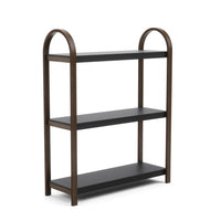 Umbra Modern Bellwood 3-Shelf Bookcase - Black and Walnut