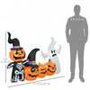 Homcom 7.5ft Inflatable Halloween Pumpkin Ghost Family, LED Yard Display|Homcom Famille Fantome De Citrouille D'halloween Gonflable 7,5 Pieds