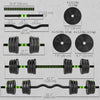 Soozier Adjustable Dumbbell Set, 3 in 1 Weights Set for Home Gym, 55lb