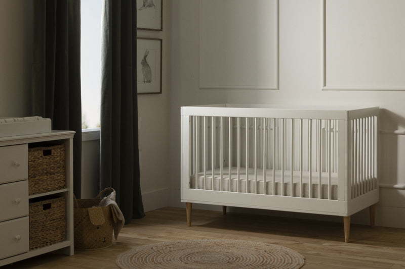 Cotton Candy 3-in-1 Convertible Crib - White 