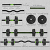 Soozier Adjustable Dumbbell Set, 3 in 1 Weights Set for Home Gym, 33lb