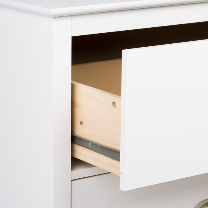 Yaletown 2-Drawer Tall Nightstand - White