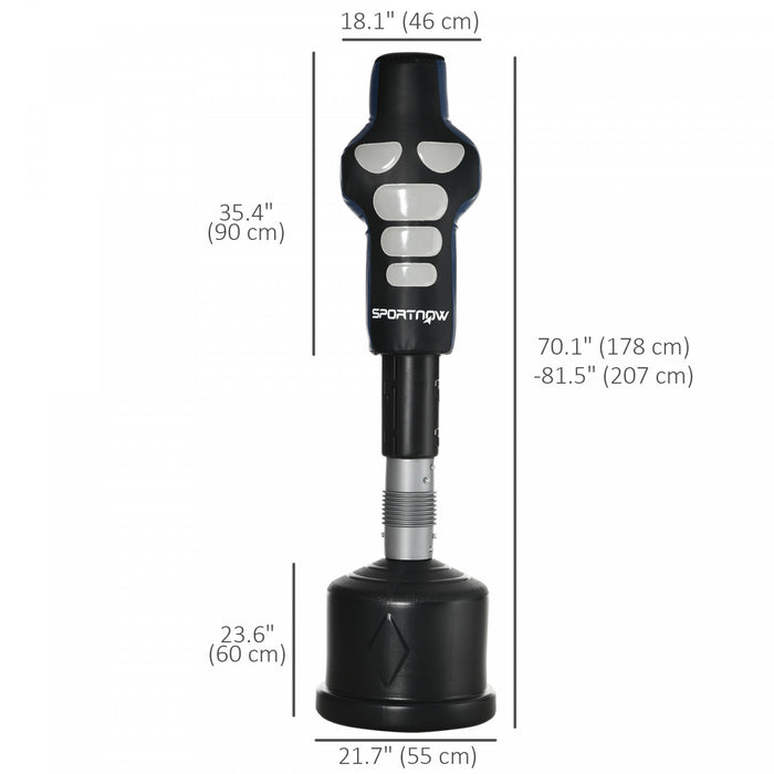 Soozier Free Standing Punching Bag With Fillable Base For Home Gym Use