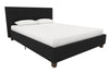 DHP Rose Linen Queen Bed - Black