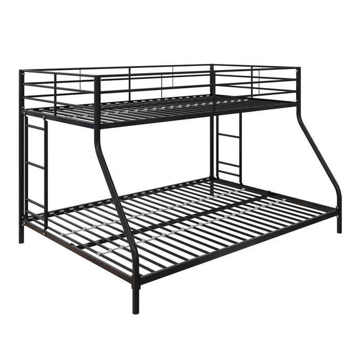 Dorel Home Mainstays Small Space Junior Twin Over Full Metal Bunk Bed - Black
