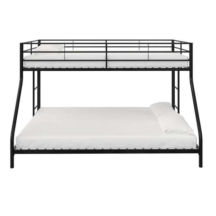 Dorel Home Mainstays Small Space Junior Twin Over Full Metal Bunk Bed - Black