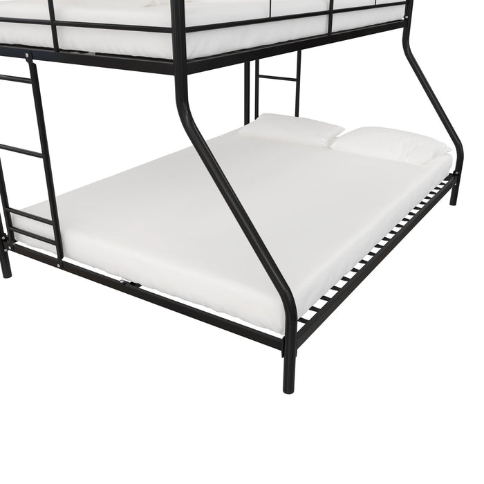 Dorel Home Mainstays Small Space Junior Twin Over Full Metal Bunk Bed - Black