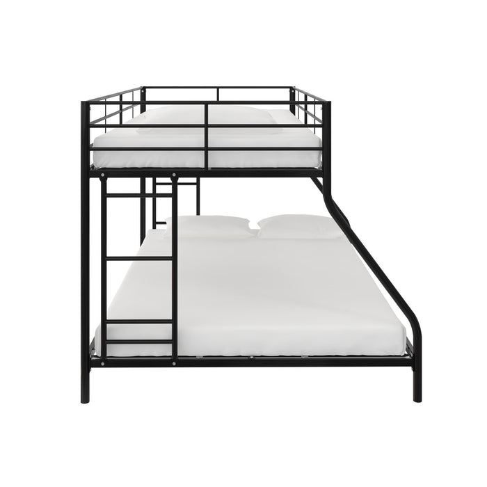 Dorel Home Mainstays Small Space Junior Twin Over Full Metal Bunk Bed - Black