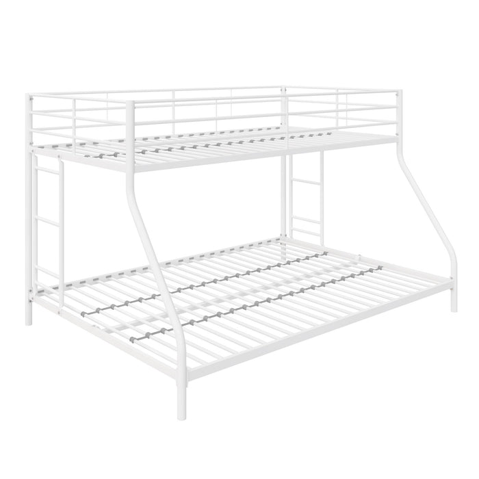 DHP Small Space Twin-Over-Full Metal Bunk Bed - Off-White