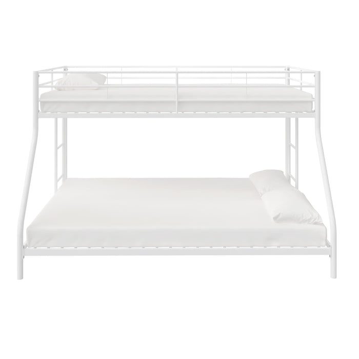 DHP Small Space Twin-Over-Full Metal Bunk Bed - Off-White
