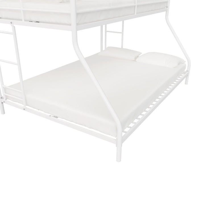 DHP Small Space Twin-Over-Full Metal Bunk Bed - Off-White