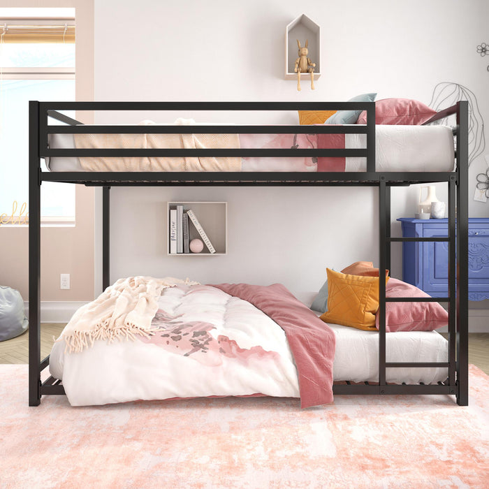 DHP Miles Metal Full/Full Bunk Bed - Black