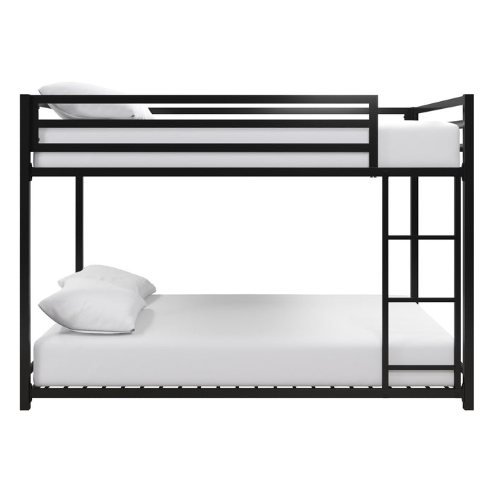 DHP Miles Metal Full/Full Bunk Bed - Black