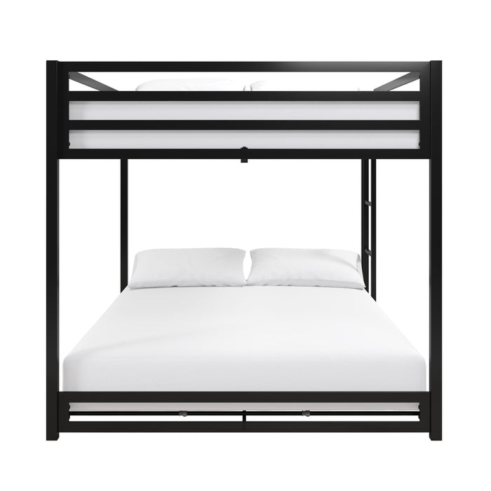 DHP Miles Metal Full/Full Bunk Bed - Black