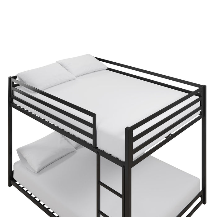 DHP Miles Metal Full/Full Bunk Bed - Black