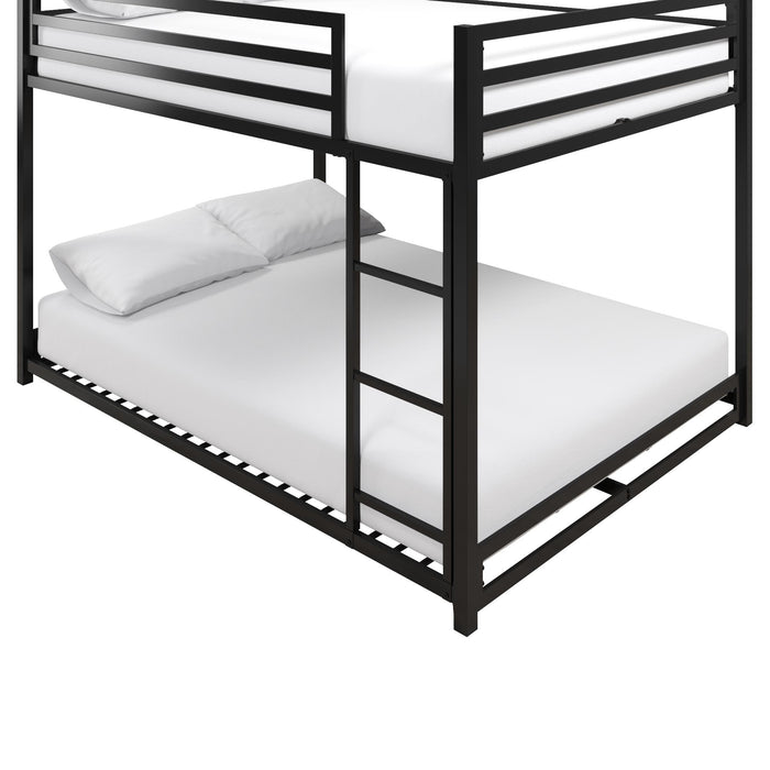 DHP Miles Metal Full/Full Bunk Bed - Black