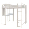 DHP Abode Full Size Metal Loft Bed - Off White