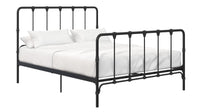 Dorel Home Mainstays Farmhouse Metal Queen Bed - Black