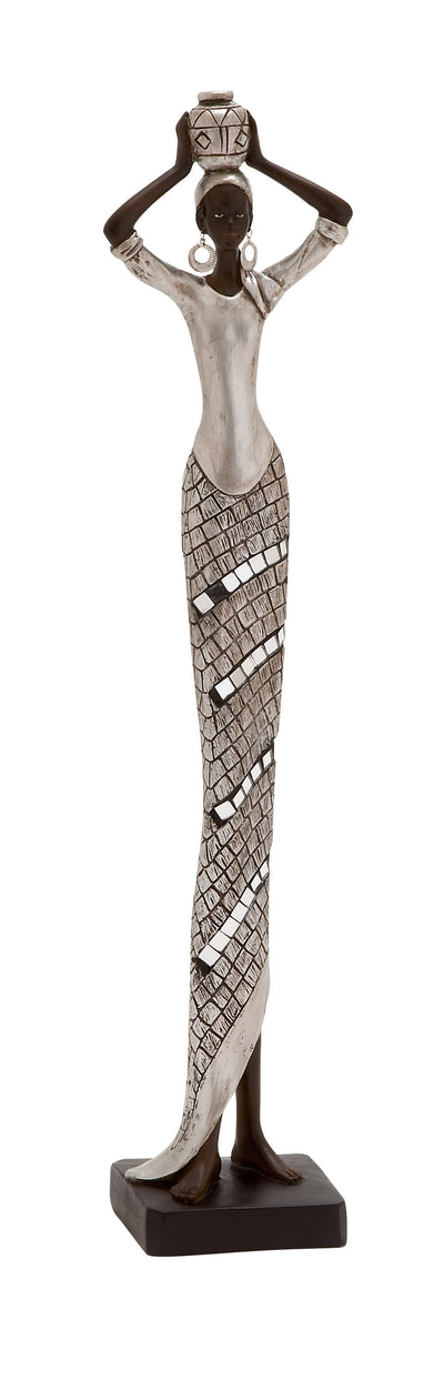 Polystyrene 19" African Lady|Femme africaine de 19 po en polystyrène
