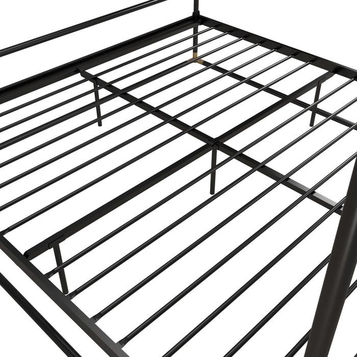 Cosmoliving By Cosmopolitan Celeste Canopy Metal King Bed - Black/Gold