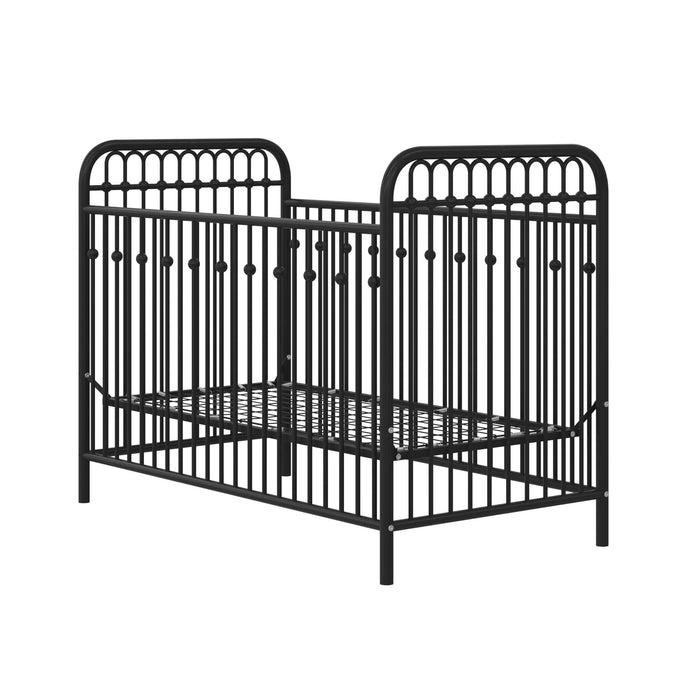 Little Seeds Monarch Hill Ivy Metal Baby Crib - Black