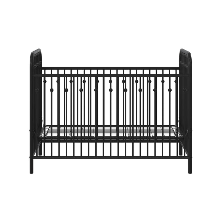 Little Seeds Monarch Hill Ivy Metal Baby Crib - Black